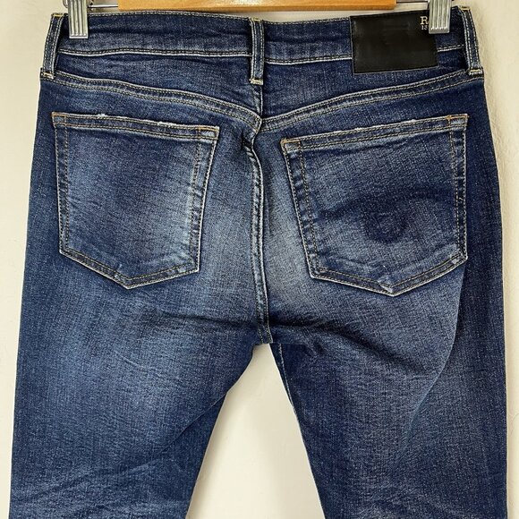 R13 Jeans Alison Skinny Camden Barbed Wire Rips Distressed Made In Italy Size 27 - Picture 5 of 13